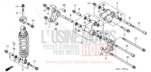 KISSEN, HINTEN VTR1000FV de 1997